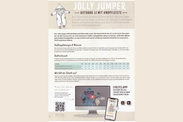 Papierschnittmuster "Jolly Jumper Outdoor 2" mit Knopfleiste, Lybstes (Gr. 50-122)